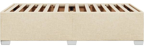 vidaXL Bettgestell ohne Matratze Creme 80x200 cm Stoff 3284434 Bild 5
