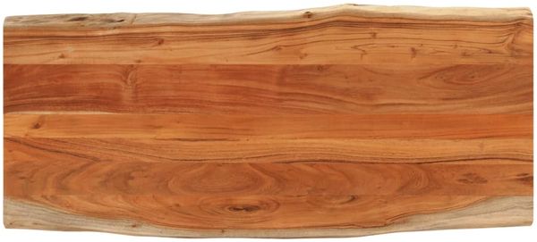 vidaXL Tischplatte 140x60x2,5cm Rechteckig Massivholz Akazie Baumkante 370625