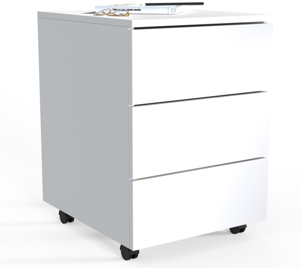 VCM Rollcontainer Dalosa 918328 Weiß H. 55 x B. 39 x T. 70 cm