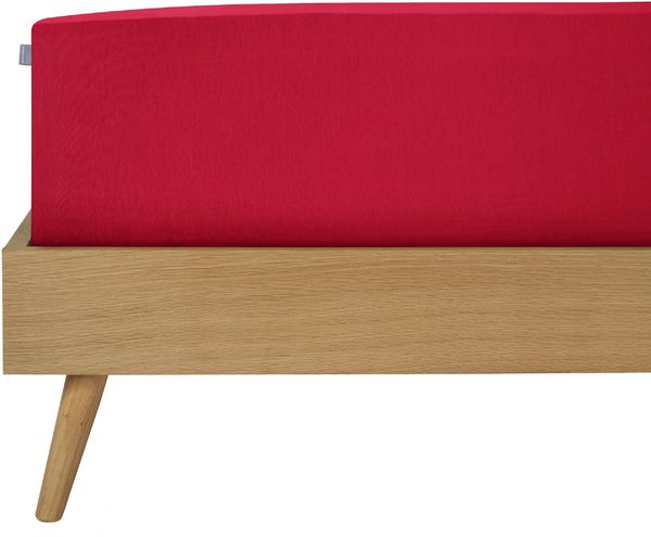 Schiesser Spannbettlaken Jessi - Edeljersey - 100 x 200 cm - Rot