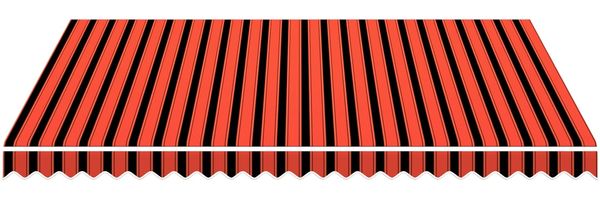 vidaXL Markisenersatzstoff Orange und Braun 350 x 250 cm Polyester 3444238 Bild 2