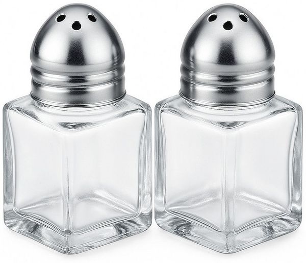 Thiru Salz- / Pfefferstreuer - Mini-Universalstreuer 2-tlg. - 15 ml - für Salz, Pfeffer & Gewürze, (2-tlg)