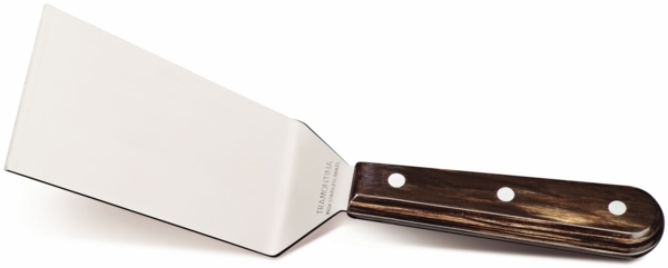 Tramontina 'Landhaus XL' Grillwender, Edelstahl silber / Holzgriff, spülmaschinenfest, 27 cm