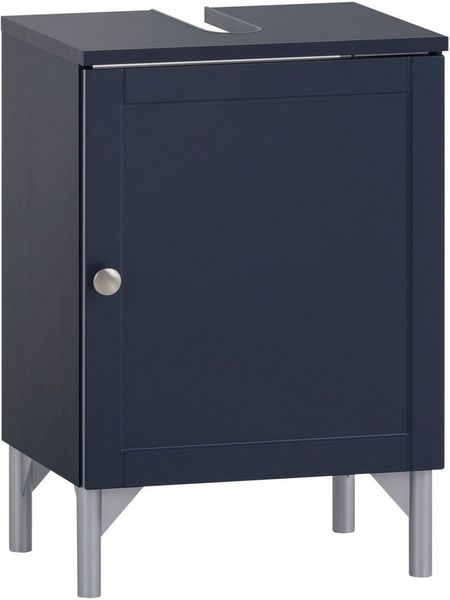 Schildmeyer Waschbeckenunterschrank Jesper, Holzwerkstoff, Nachtblau, 40,3 x 32 x 58,5 cm