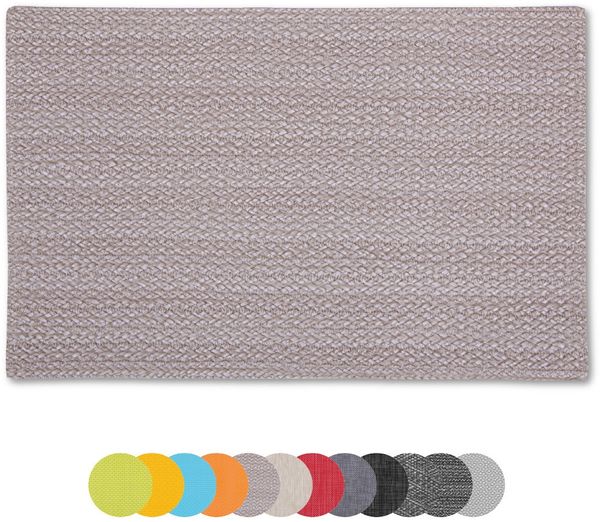 1er Set Tischset Platzset Tischmatte Platzdeckchen ca. 30x45 cm Auswahl: geflochten - beige