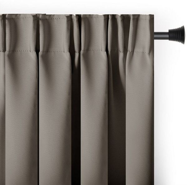 AmeliaHome Gardine Gardine Vorhang Einfarbig Verdunklungsvorhang Aufhängung Pleat (1 St), Kräuselband, verdunkelnd