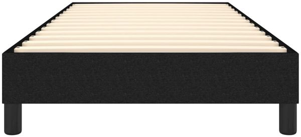 vidaXL Polsterbett, Stoff, 25,0 cm, Schwarz, 100x200 cm, mit Lattenrost, Schwarz Bild 5