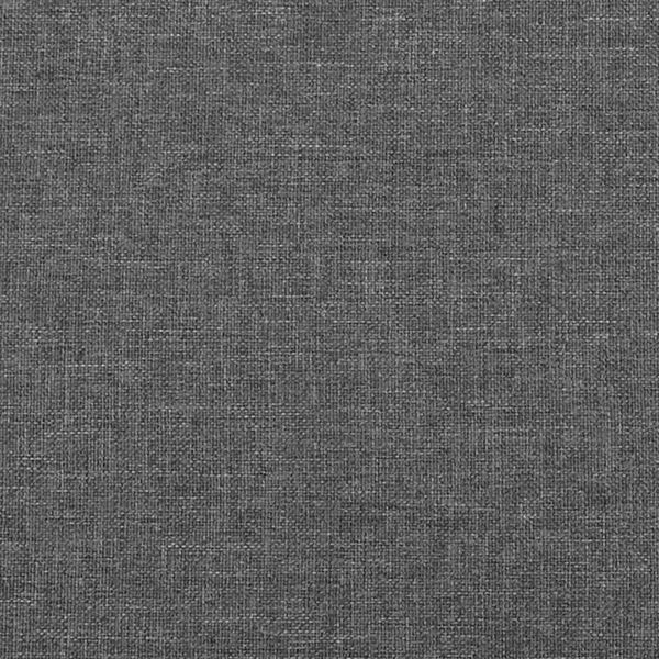 vidaXL Boxspringbett mit Matratze Stoff Dunkelgrau 200x200 cm, Härtegrad: H2 [3136542] Bild 9
