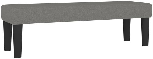 vidaXL Boxspringbett mit Matratze Stoff Dunkelgrau 200x200 cm, Härtegrad: H2 [3136542] Bild 8