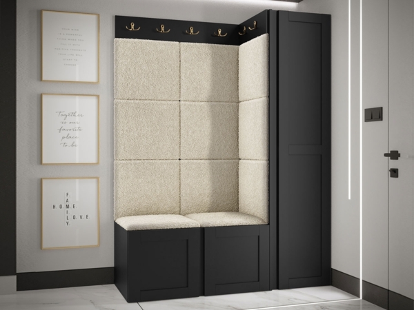 Garderoben-Set Rotuni IX (Farbe: Schwarz, Abriamo 03)