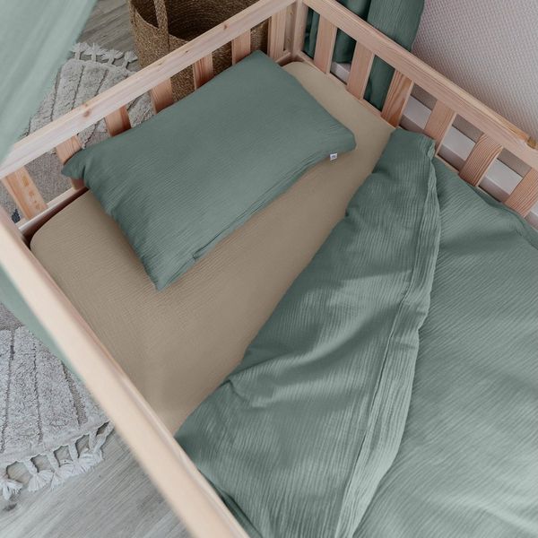 lilimaus Kinderbettwäsche Musselin Kinderbettwäsche 100x135 135x200 - Bettwäsche Kinderbett, 1 teilig, Kinderbettwäsche Set 100% Baumwolle, atmungsaktiv & weich