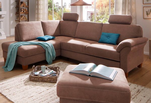 Home affaire Ecksofa Borkum L-Form, B: 249 cm - OTTO. Verlässliche Qualität, optional Bettfunktion, Federkern