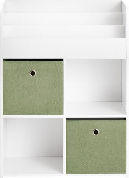 SoBuy KMB79-W Kinderregal, MDF, Lackiert, Weiß, 60 x 80 x 34 cm