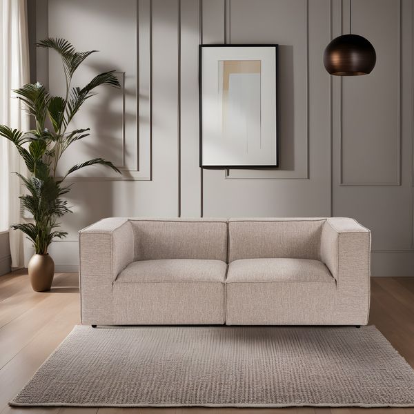 2-Sitzer-Sofa, 'Sora', 65 x 95 x 190, Sandbeige