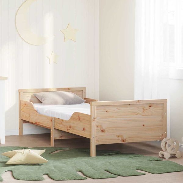 vidaXL Bettrahmen mit ausziehbarem Matratze Braun 80 x 200 cm 3385943