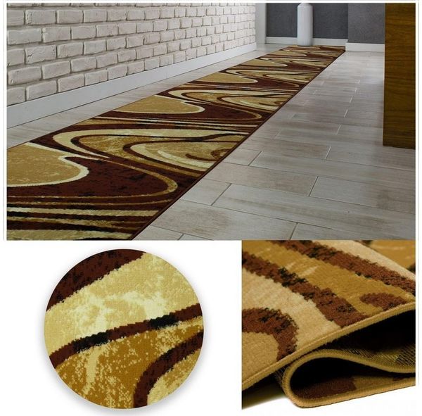 MDEKOR Läufer Teppich Läufer Meterware Höhe 6 mm, 70x70 cm Braun 2640
