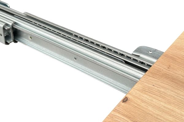 Ausziehbarer Runder Esstisch RO-7 ø100/300 cm – Schwarz Metall Y / Artisan Eiche Bild 9