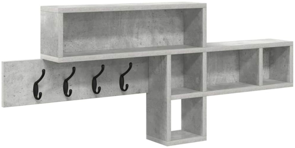 vidaXL Wandmontierter Kleiderständer Betongrau 100 x 12 x 43,5 cm 874414