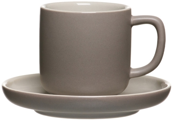 Ritzenhoff & Breker JASPER Espressotasse mit Untertasse 100 ml taupe