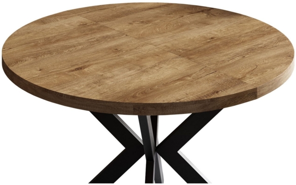 Esstisch Edder Küchentisch rund ausziehbar Ausführung weiß