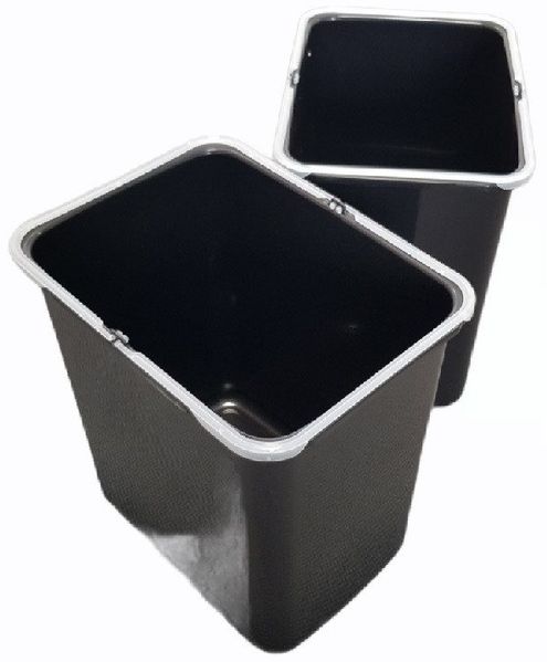 EKOTECH Einbaumülleimer Ekotech Ersatzeimer 2x 16 Liter für Aladin o Ekko schwarz