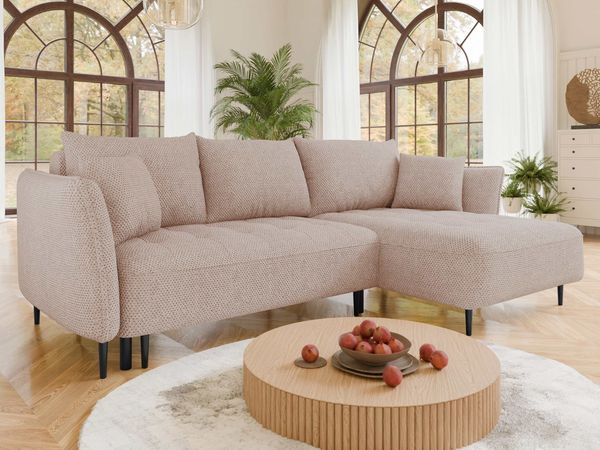 Ecksofa Betresa (Farbe: Onega 15, Seite: Rechts)