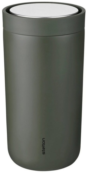 Stelton Thermobecher To Go Click, Edelstahl, Kunststoff, Soft Dark Forest, 400 ml, 685-26