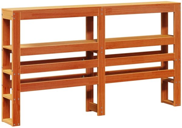 vidaXL Massivholzbett ohne Matratze Wachsbraun 120x200 cm Kiefernholz 3306386 Bild 6