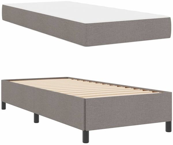 vidaXL Boxspringbett Taupe 80 x 200 cm Stoff 3398819 Bild 6