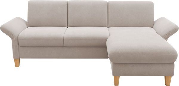 Home affaire Ecksofa Rochelle, L-Form, wahlweise mit Armteilverstellung, Bettfunktion und Bettkasten
