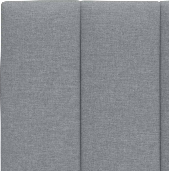 vidaXL Bettgestell ohne Matratze "Hanko" Hellgrau 120x200 cm Stoff 3310377 Bild 10