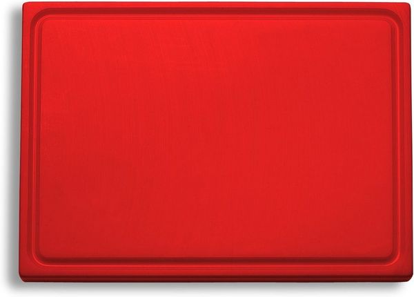 F. DICK Schneidebrett mit Saftrille Kunststoff rot 265x325x18 mm