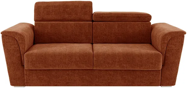 Vente-unique - RIZORA Sofa Stoff Rot - B 223 cm96 cm x H 88 cm x L 210 cm Bild 3