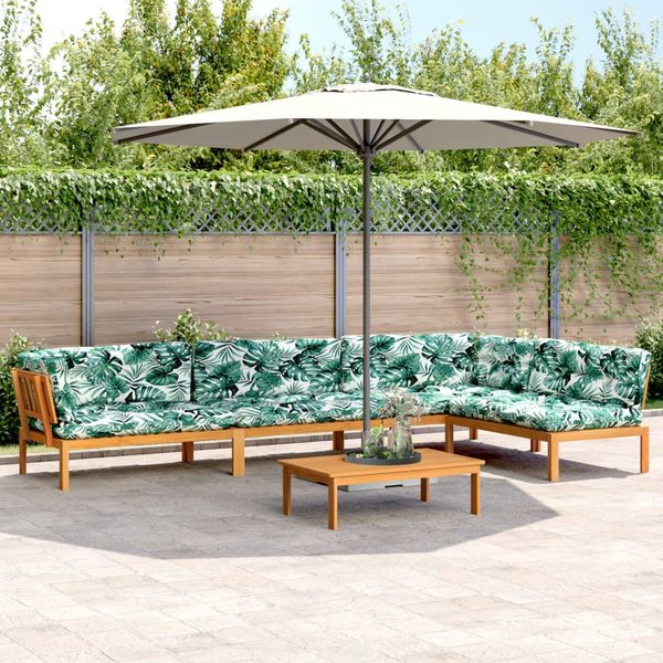 vidaXL 5-tlg. Garten-Sofagarnitur aus Paletten mit Kissen Akazienholz 3209516