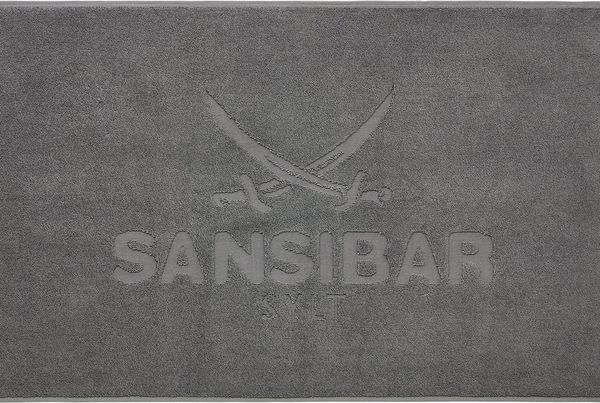 Sansibar Sylt Badematte Badvorleger, Duschvorleger, Badematte 50x80 cm, Hochtiefprägung, strapazierfähig, fußbodenheizungsgeeignet, Rückseite hat keine rutschhemmende Beschichtung, 100% Baumwolle (900 gsm), BxL: 50x80 cm