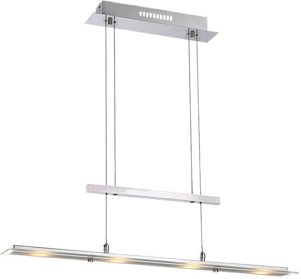Hängeleuchte höhenverstellbar inkl. 4 LEDs aus Chrom