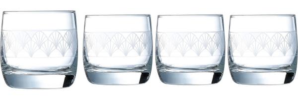 CreaTable 22626 Paradiso Whiskyglas 300 ml, klar (4er Pack)