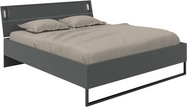 Wimex Futonbett Tilburg in verschiedenen Breiten erhältlich, inkl. LED Beleuchtung, Bett mit Metallkufe