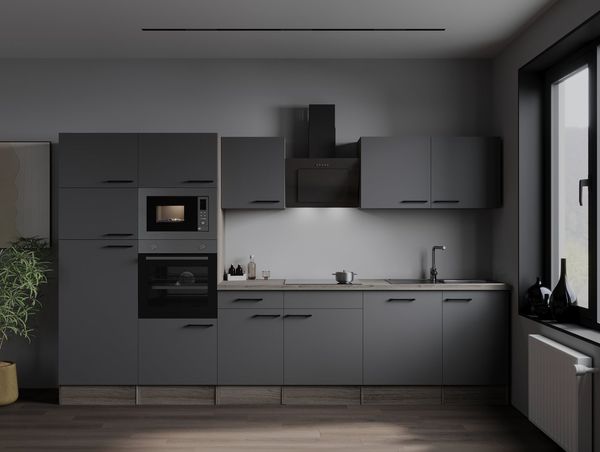 RESPEKTA Küchenzeile Oliver, Breite 340 cm, 90 cm Arbeitshöhe, in exklusiver Konfiguration für OTTO