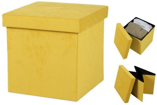Urban Living Sitzwürfel Sitzhocker mit Stauraum Aufbewahrungsbox Sitz, gepolsterte Sitzfläche, bis 120 kg bleastbar