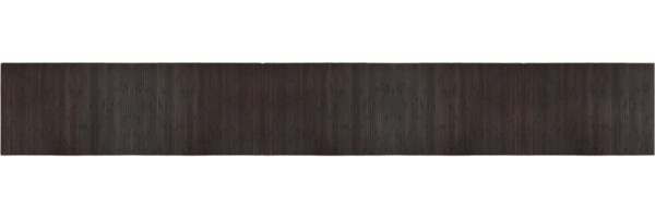 vidaXL Teppich Rechteckig Dunkelbraun 70x500 cm Bambus 376767