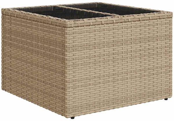 vidaXL Gartensofa-set mit Speicher Beige und Hellgrau Poly-Rattan 3355739 Bild 7