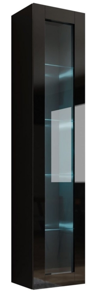MIRJAN24 Vitrine 180 Vigo Glas (mit Drehtür) 40x30x180 cm