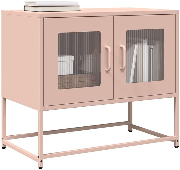 vidaXL TV-Schrank Rosa 68x39x60,5 cm Kaltgewalzter Stahl 853333