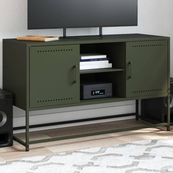 vidaXL Highboard Weiß 36x39x107 cm Stahl 846535