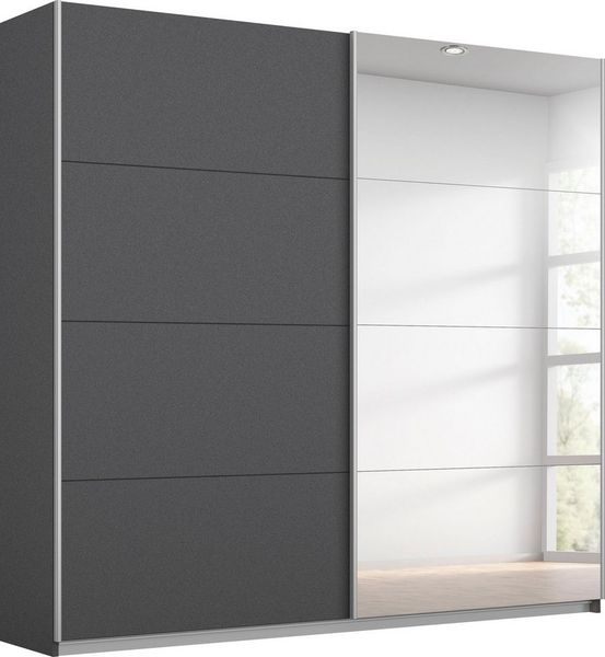 OTTO home Schwebetürenschrank Kleiderschrank Schrank Garderobe Schlafzimmerschrank THANOS (3 verschiedene Ausstattungen BASIC/CLASSIC/PREMIUM (inkl. SOFT-CLOSE) Optional mit Spiegel, Metall-Griffleisten alufarben MADE IN GERMANY