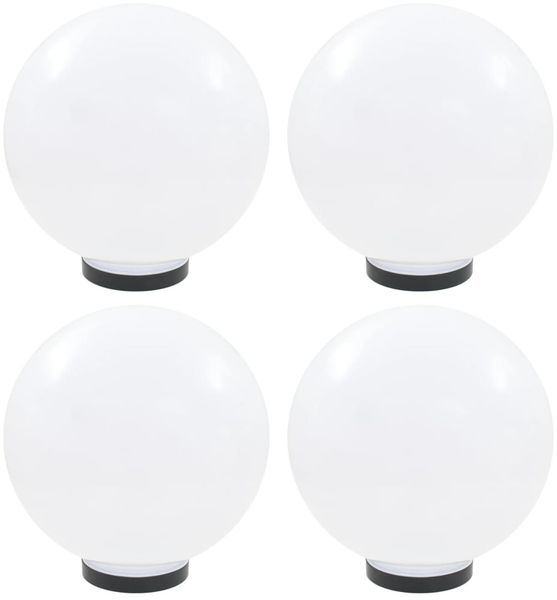 vidaXL LED-Gartenleuchten 4 Stk. Kugelförmig 30 cm PMMA 277143