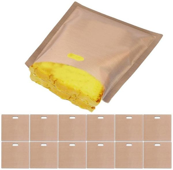 TUWENA Brottasche 12 Stück Toaster Bags Wiederverwendbar, Toast Taschen, (12-tlg)