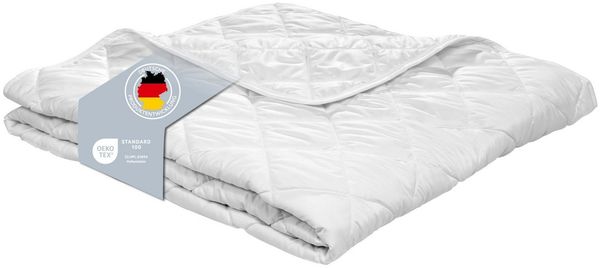 XDREAM Sommerbettdecke Pure, ultraleichtes und dünnes Steppbett, ideal für den Sommer, Füllung: Hohlfaser-Polyesterfüllung, Bezug: Polyester, allergikerfreundlich, atmungsaktiv, Kinderdecke 100x135 cm