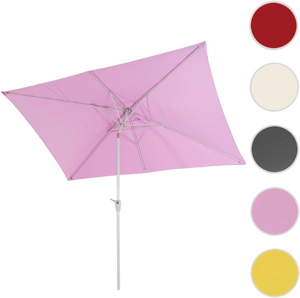 Mendler 'N23' Sonnenschirm, neigbar, UV-Schutz 50+, Alugestell / Polyester flieder, 2x3 m Bild 8